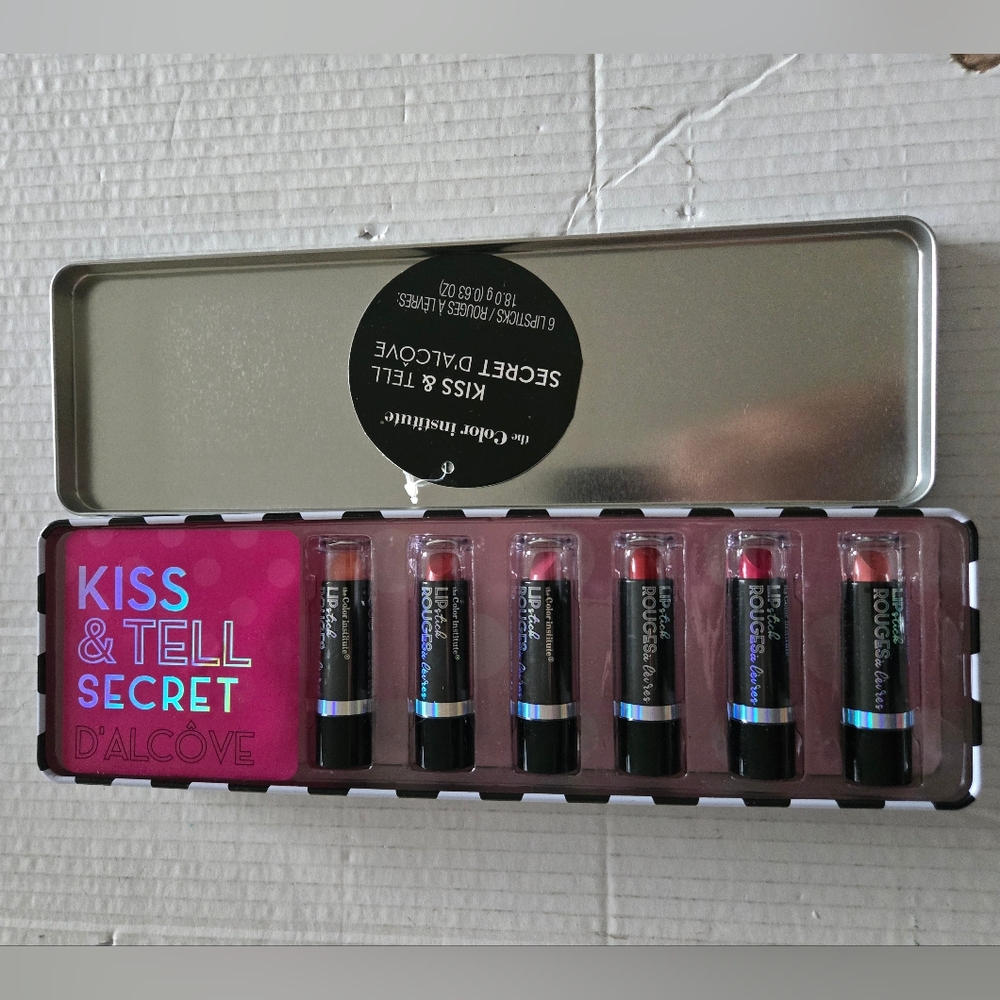 Markwins The Color Institute Kiss & Tell Secret D'alcôve 6 Lipsticks 18.0 G